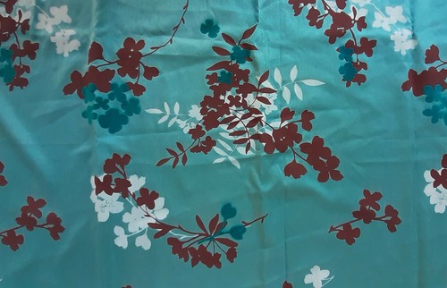 Coupon tissu bleu marron - coupon,
