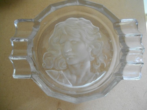 Cendrier art deco visage femme - deco,