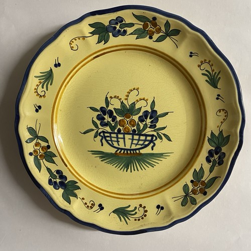 Assiette ancienne faïence - assiette,