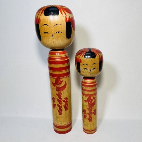 Poupées kokeshi vintage par - poupées,