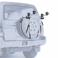 Porte velo 4x4 peruzzo pour 2 velos avec emplacement fixation sur roue de secour