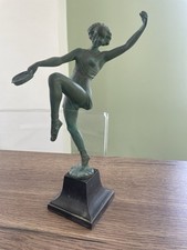 Ancienne sculpture danseuse art déco signée Fayral