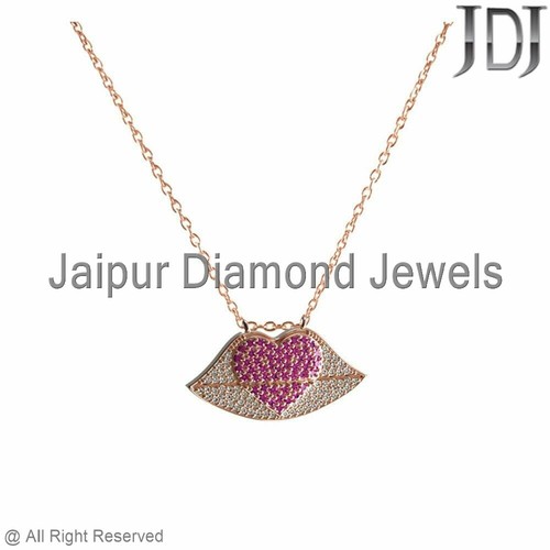 Naturel diamant pavé rubis - naturel,