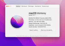 Carte Mère Logic Board Apple MacBook Pro 13" A1502 2015  2,7 GHz i5 8Go