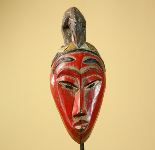 Masque africain bois - en,
