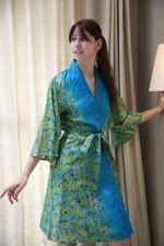 Pure Soie Midi Kimono Robe