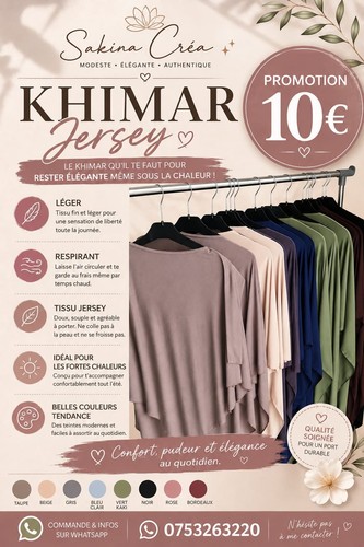Khimar jersey premium