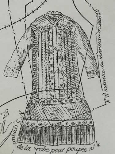 Ancien patron poupee - la,