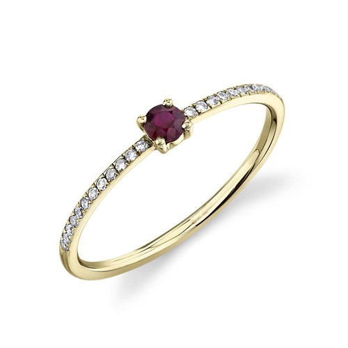 Rubis bague solitaire - bague,