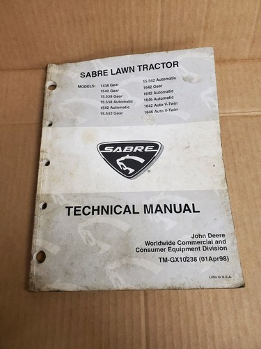 John deere sabre tractors tech - sabre,