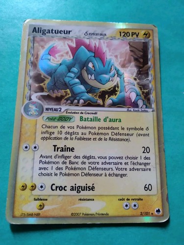Carte pokemon aligatueur - pokemon, delta