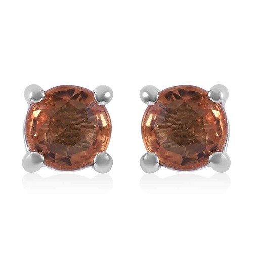10ctw orange sapphire stud - 1.10ctw,