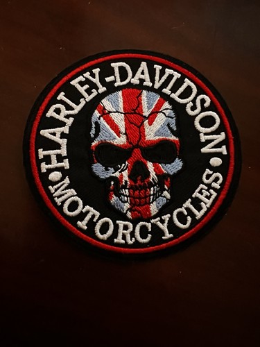 British flag skull harley - skull,