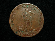 JETON CU. ROUGE 25mm LOUIS XIV