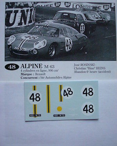 Decals kit alpine renault - alpine,