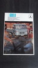 CATALOGUE/BROCHURE CAMIONNETTES MERCEDES-BENZ  L 608 D / 1972