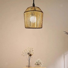 Abat-jour tissé Boho, couvercle de lampe pour lampadaire, lampe de chevet,