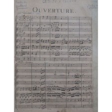 SACCHINI Antonio Oedipe à Colone Opéra Chant Orchestre XVIIIe