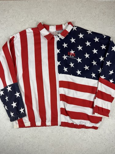 Veste vintage usa drapeau - veste,