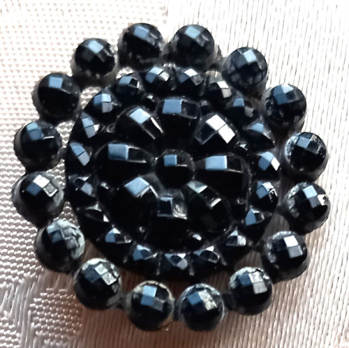 Ancien bouton verre sur - ancien,