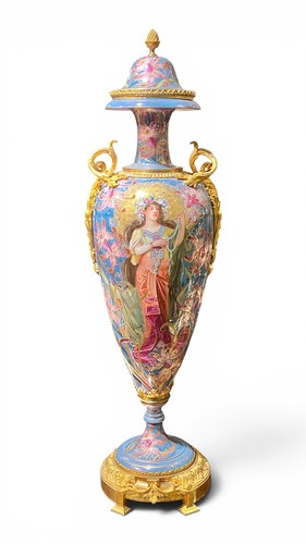 Large art nouveau sevres style - sevres,