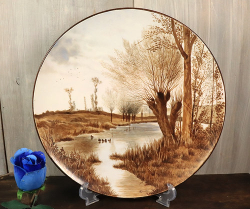 Plat assiette ancien - plat,