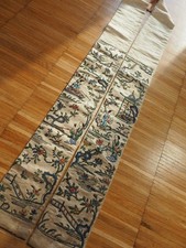 Panneau Brodé Soie Broderie