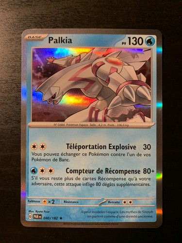 Carte pokémon holo palkia - pokémon,