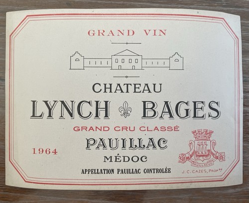 étiquette château lynch - château,