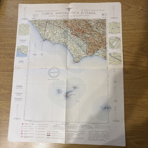 Antique carte aéronautique - carte,