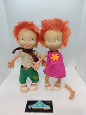 Poupée Laflex - Poil De Carotte Garçon ET Fille - Fille Un Bras Cassé Années 70