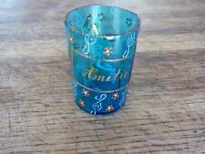 ANCIENNE TASSE EMAILLEE  AVEC INSCRIPTION AMITIE ESTAMPILLE IMPORTATION XIXème