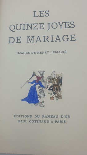 Les quinze joyes mariage - les,