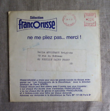 DISQUE SOUPLE PUBLICITAIRE VINTAGE FRANCORUSSE - JÉSUS CHRIST - VARTAN LABRO