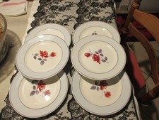 6 anciennes assiettes à dessert DIGOIN SARREGUEMINES modèle Alain