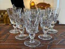 6 verres à eau en cristal de