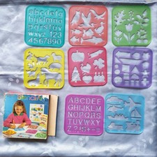 Set Vintage De 8 Pochoirs Arc