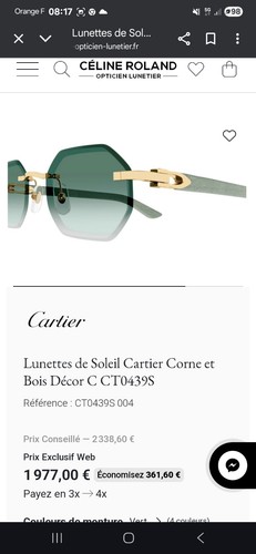 Lunette cartier homme - lunette,