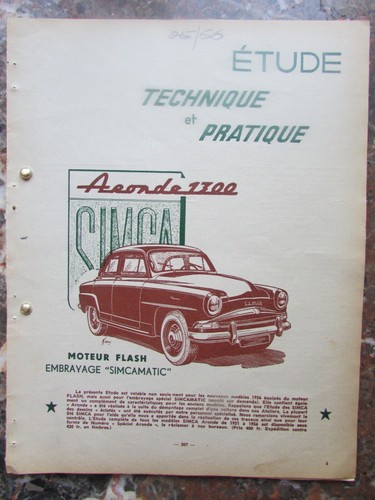 Simca aronde 1300 lot 4 - lot,