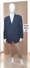 Hugo Boss Taille 54  ? veste de costume noire rayures verticales marron homme