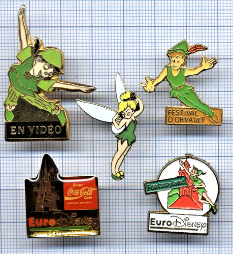 Lot pins peter - peter, pan