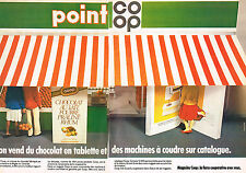 PUBLICITE ADVERTISING 114  1982  MAGASINS COOP  catalogue le chocolat ( 2p)