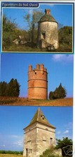 3 cartes postales couleurs PIGEONNIERS + SUD-OUEST