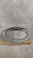 Grand plat ovale en inox
