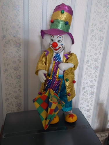 Clown musicale porcelaine - musicale,