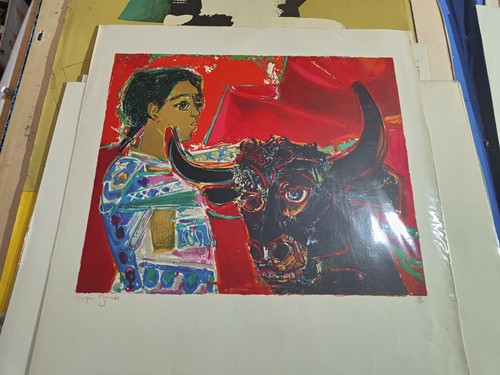 Lithographie roger bezombes - lithographie,
