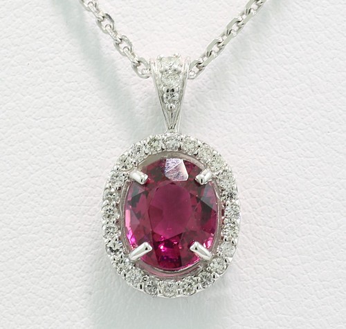 Pendentif rhodolite brillant - pendentif,