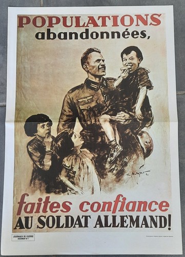 Affiche guerre propagande - de,