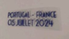 Patch Thermo maillot FFF collector no porté Portugal Equipe de France Euro 2024
