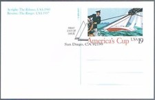 Etats Unis Sc  17 Fdc America'S Cup Cp